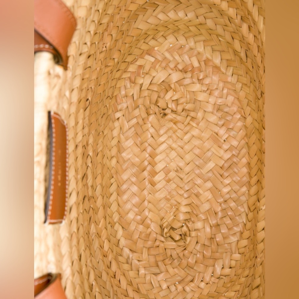 MEDIUM CELINE CLASSIC PANIER IN PALM LEAVES AND CALFSKIN - Picture 5 of 5